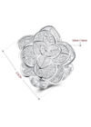Aina ezüstös rózsa gyűrű (állítható méret)