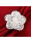 Aina ezüstös rózsa gyűrű (állítható méret)