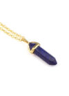 Ásvány függős nyaklánc arany lápisz lazuli