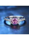 Cianna pink kristályos gyűrű
