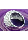 Sok köves Swarovski kristályos egyedi gyűrű