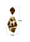 VL074 - Arany felületkezelt Antiallergén Fülbevaló  szintetikus szintetikus kő Animal pattern