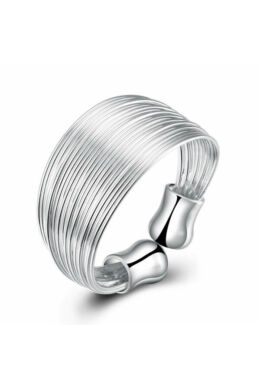 Mélissa ezüst szálak gyűrű (állítható méret)