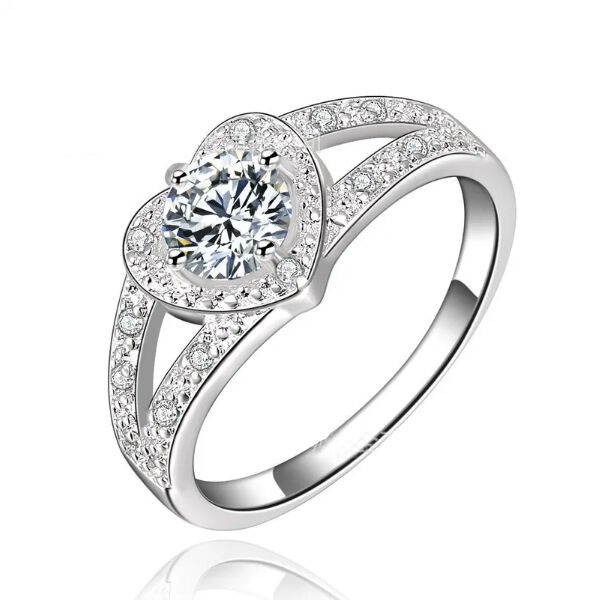 Ariadna ezüstös-kristályos női gyűrű