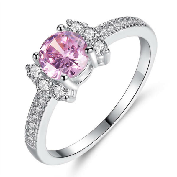 Cianna pink kristályos gyűrű