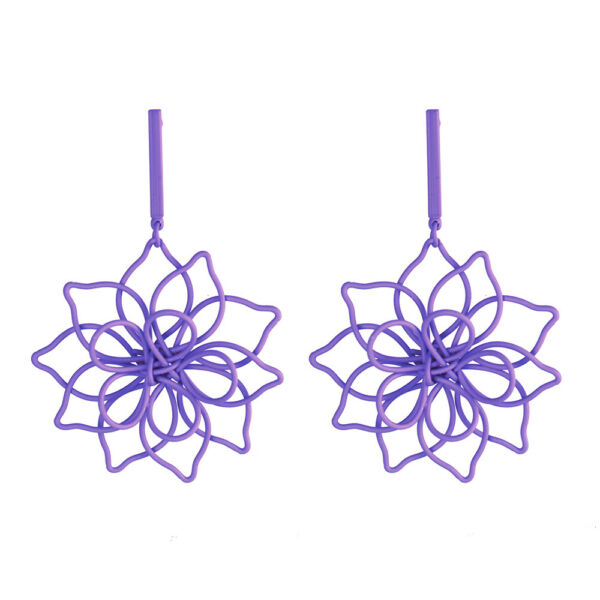 Blomma fülbevaló lila